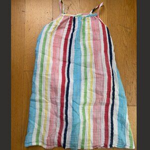 Primary Rainbow Stripe Shift Dress